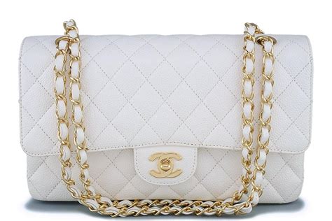 white chanel caviar bag|Pre.